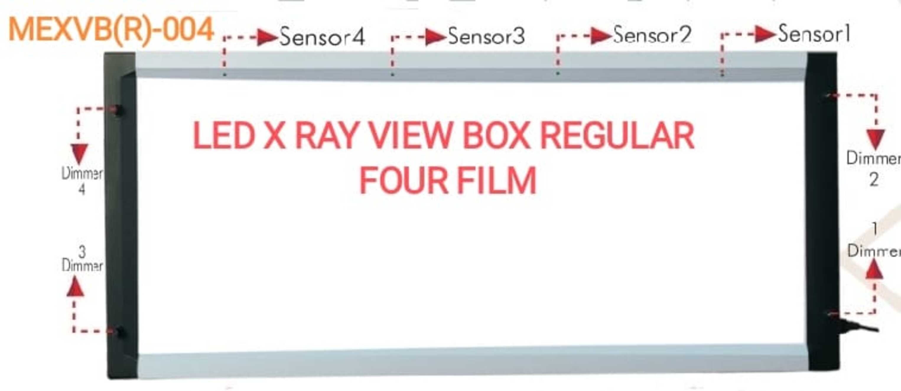 LED X RAY VIEW BOX REGULAR FOUR FILM